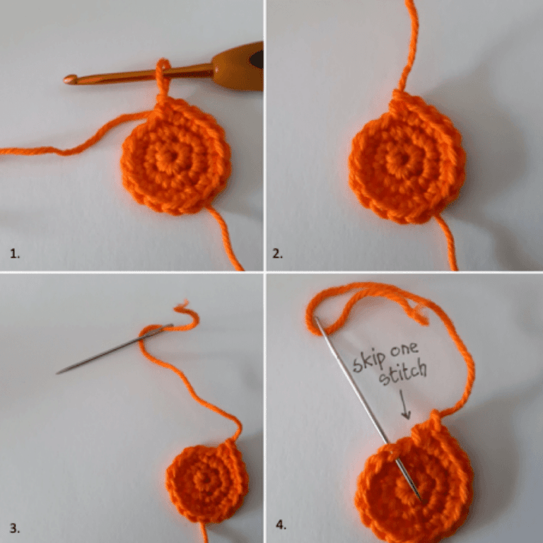 Skip one stitch: eine Masche auslassen