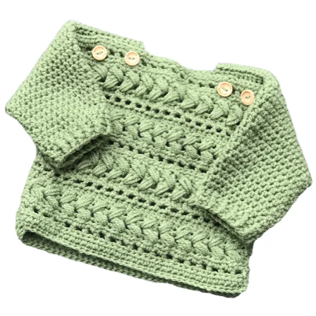 Babypullover mit einem besonderen Muster