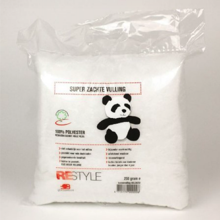 Kleiner Beutel Panda Füllwatte 250 gram
